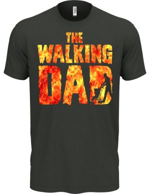 Walking DAD, barevný potisk, oheň 2