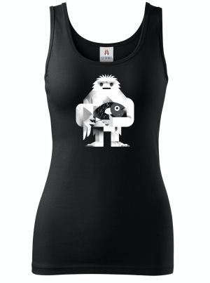 Yetiho úlovek, bílý potisk