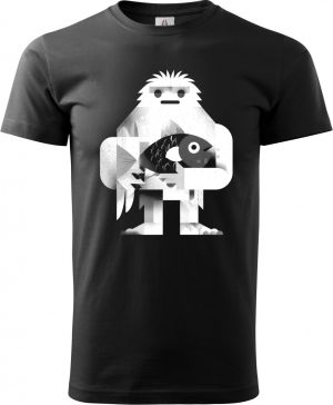 Yetiho úlovek, bílý potisk