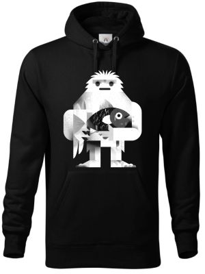 Yetiho úlovek, bílý potisk