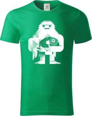 Yetiho úlovek, bílý potisk