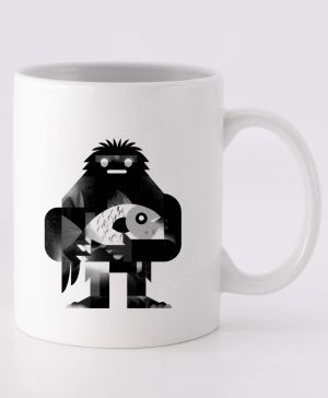 Yetiho úlovek, černý potisk