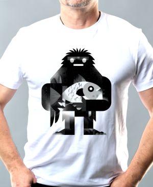 Yetiho úlovek, černý potisk