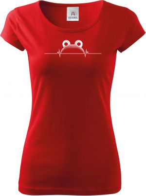 Žabí EKG, bílý potisk