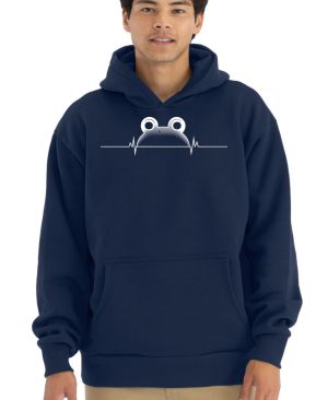 Žabí EKG, bílý potisk