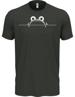 Žabí EKG, bílý potisk