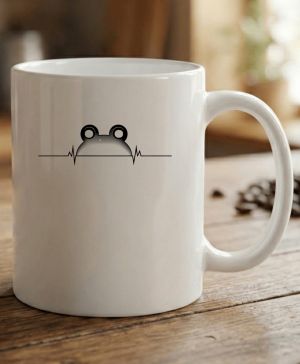 Žabí EKG, černý potisk