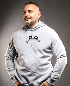 Žabí EKG, černý potisk