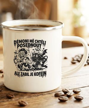 Zabil je kofein, černý tisk