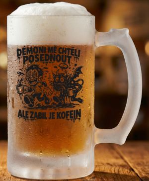 Zabil je kofein, černý tisk