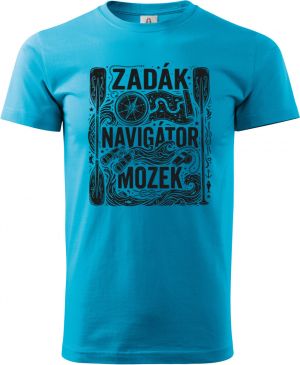 Zadák - navigátor a mozek, černý potisk