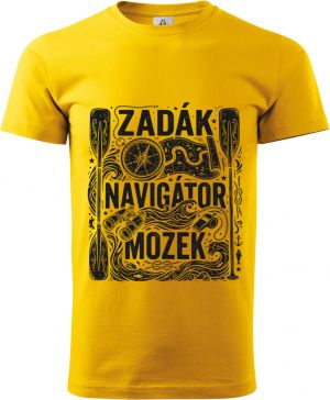 Zadák - navigátor a mozek, černý potisk