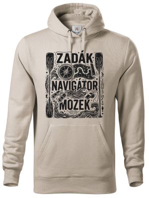 Zadák - navigátor a mozek, černý potisk
