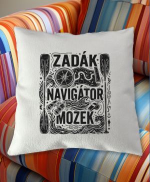 Zadák - navigátor a mozek, černý potisk