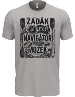 Zadák - navigátor a mozek, černý potisk