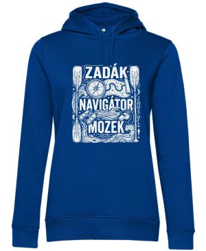 Zadák - navigátor a mozek,  bílý potisk