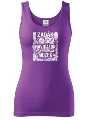 Zadák - navigátor a mozek,  bílý potisk