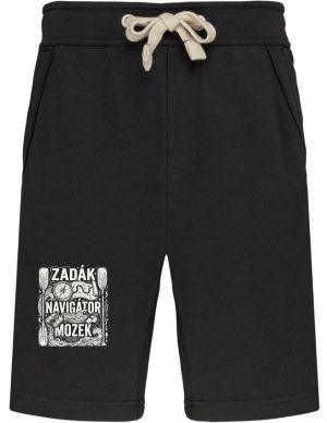 Zadák - navigátor a mozek,  bílý potisk