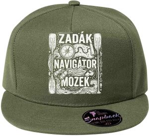 Zadák - navigátor a mozek,  bílý potisk