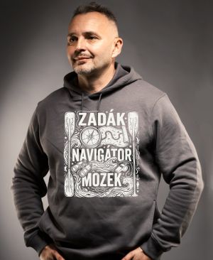 Zadák - navigátor a mozek,  bílý potisk