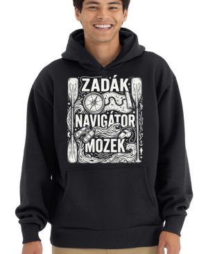 Zadák - navigátor a mozek,  bílý potisk