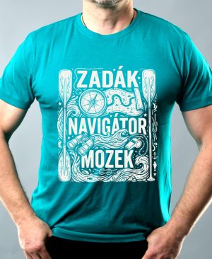 Zadák - navigátor a mozek,  bílý potisk