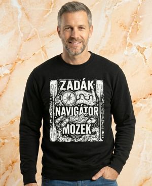 Zadák - navigátor a mozek,  bílý potisk