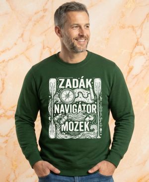 Zadák - navigátor a mozek,  bílý potisk