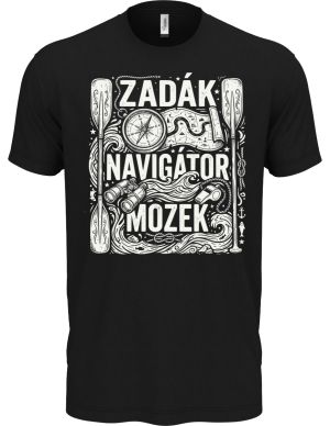 Zadák - navigátor a mozek,  bílý potisk