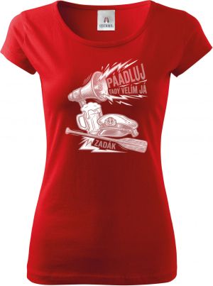 Zadák velí,  bílý potisk