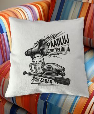 Zadák velí, černý potisk