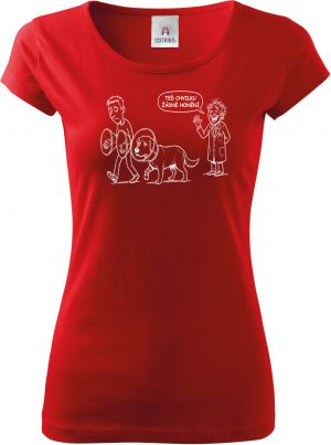 Žádné honění, bílý potisk