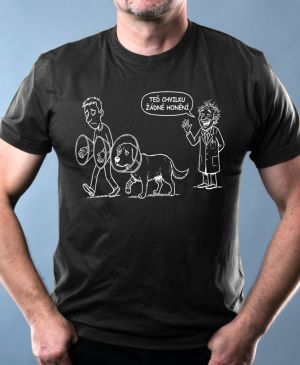 Žádné honění, bílý potisk