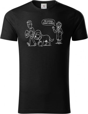 Žádné honění, bílý potisk