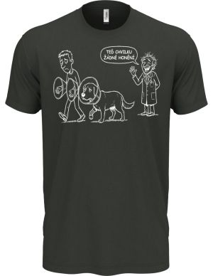 Žádné honění, bílý potisk