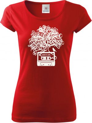 Zamotaná kazeta, bílý tisk