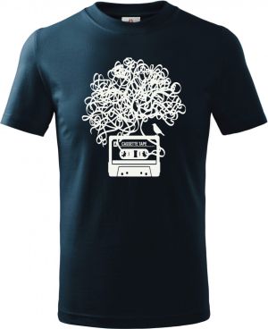 Zamotaná kazeta, bílý tisk