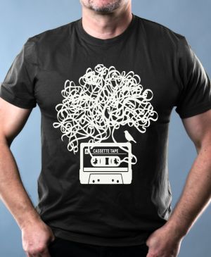 Zamotaná kazeta, bílý tisk