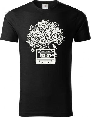 Zamotaná kazeta, bílý tisk