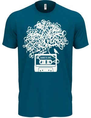 Zamotaná kazeta, bílý tisk