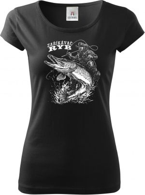 Zaříkávač ryb, bílý potisk