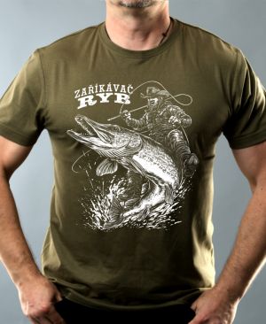 Zaříkávač ryb, bílý potisk