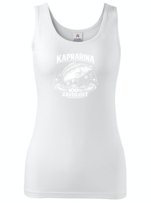 Závislost na kaprech, bílý potisk