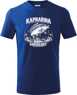 Závislost na kaprech, bílý potisk