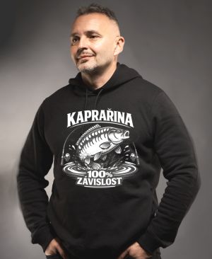 Závislost na kaprech, bílý potisk