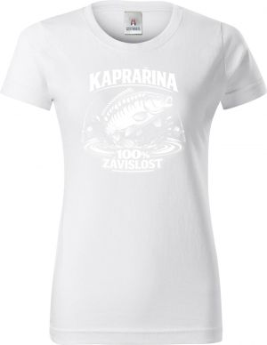 Závislost na kaprech, bílý potisk