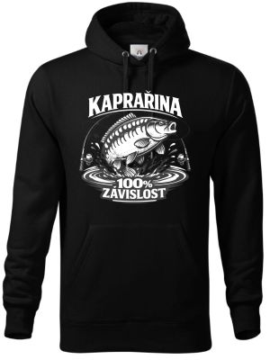 Závislost na kaprech, bílý potisk