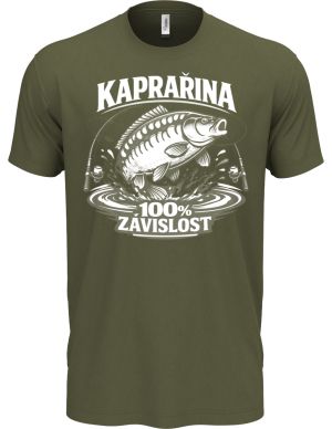 Závislost na kaprech, bílý potisk