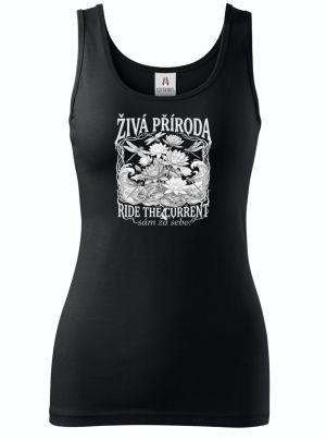 Živá příroda - Ride the current, bílý potisk