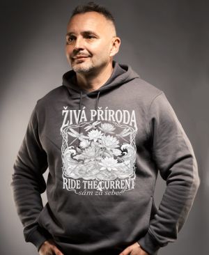 Živá příroda - Ride the current, bílý potisk